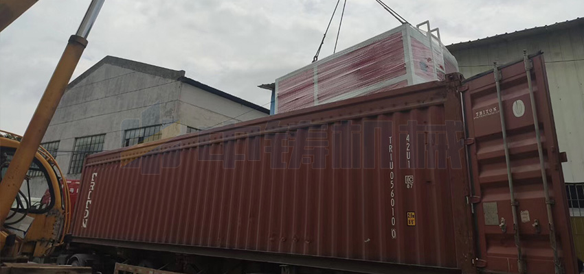 全自動造型機+鏈板輸送線發往阿爾及利亞國家，中鑄造型機